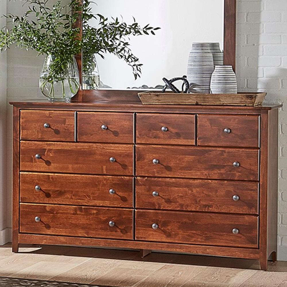 Archbold Furniture Shaker Bedroom 10 Drawer Dresser Belfort Furniture